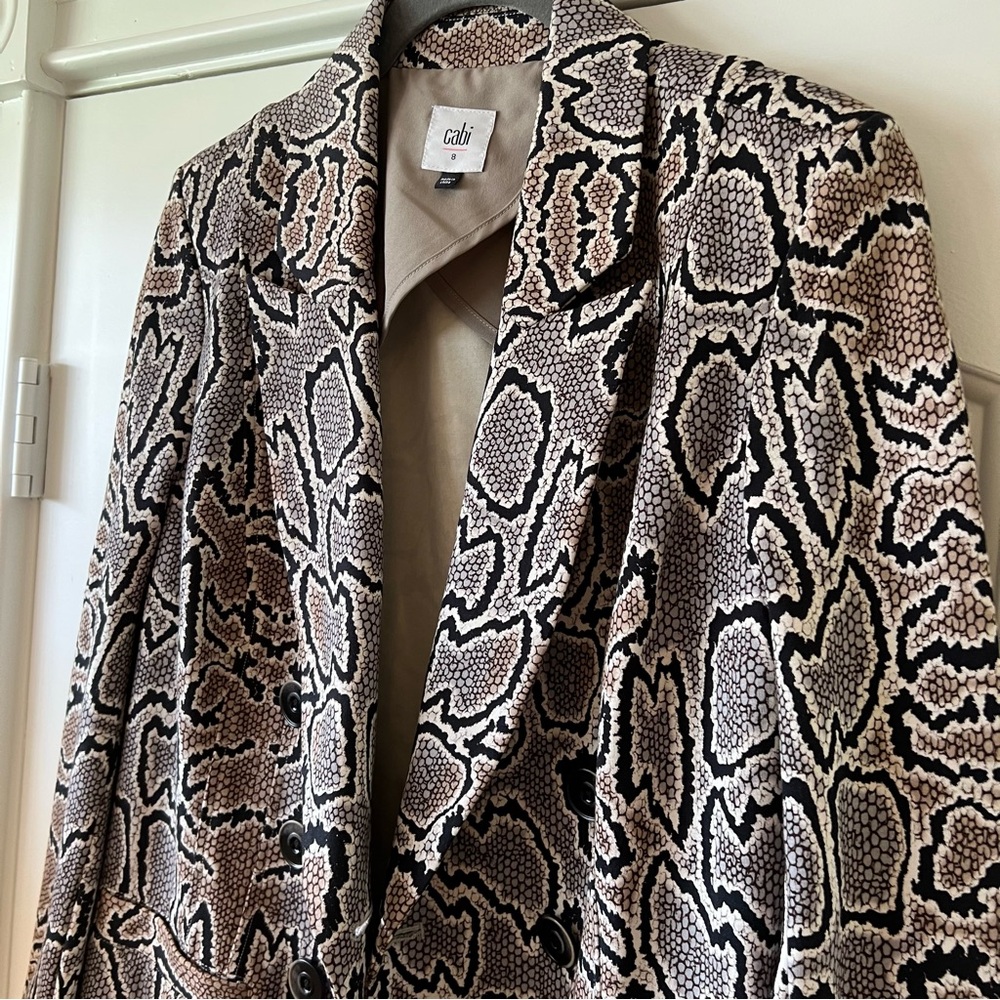 Cabi Python Snakeskin Blazer 3733 Jacket Career B… - image 3